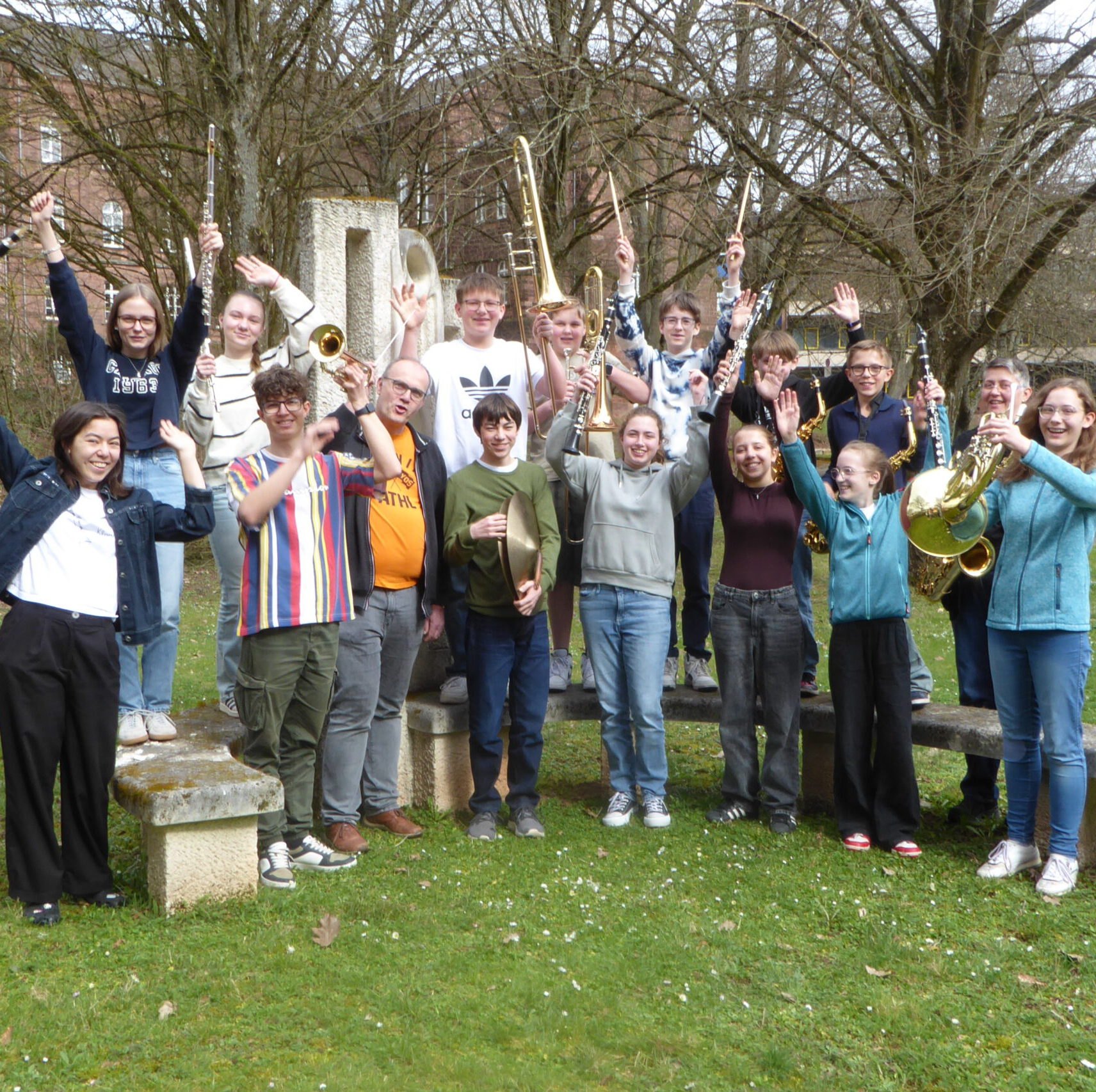 Das Jugendorchester des MV Mimbach beim Probewochenende in Ottweiler - März 2025